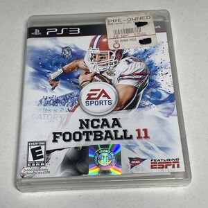 NCAA Football 11 PlayStation 3 PS3 Video Game Complete EA Sports Tested Manual
